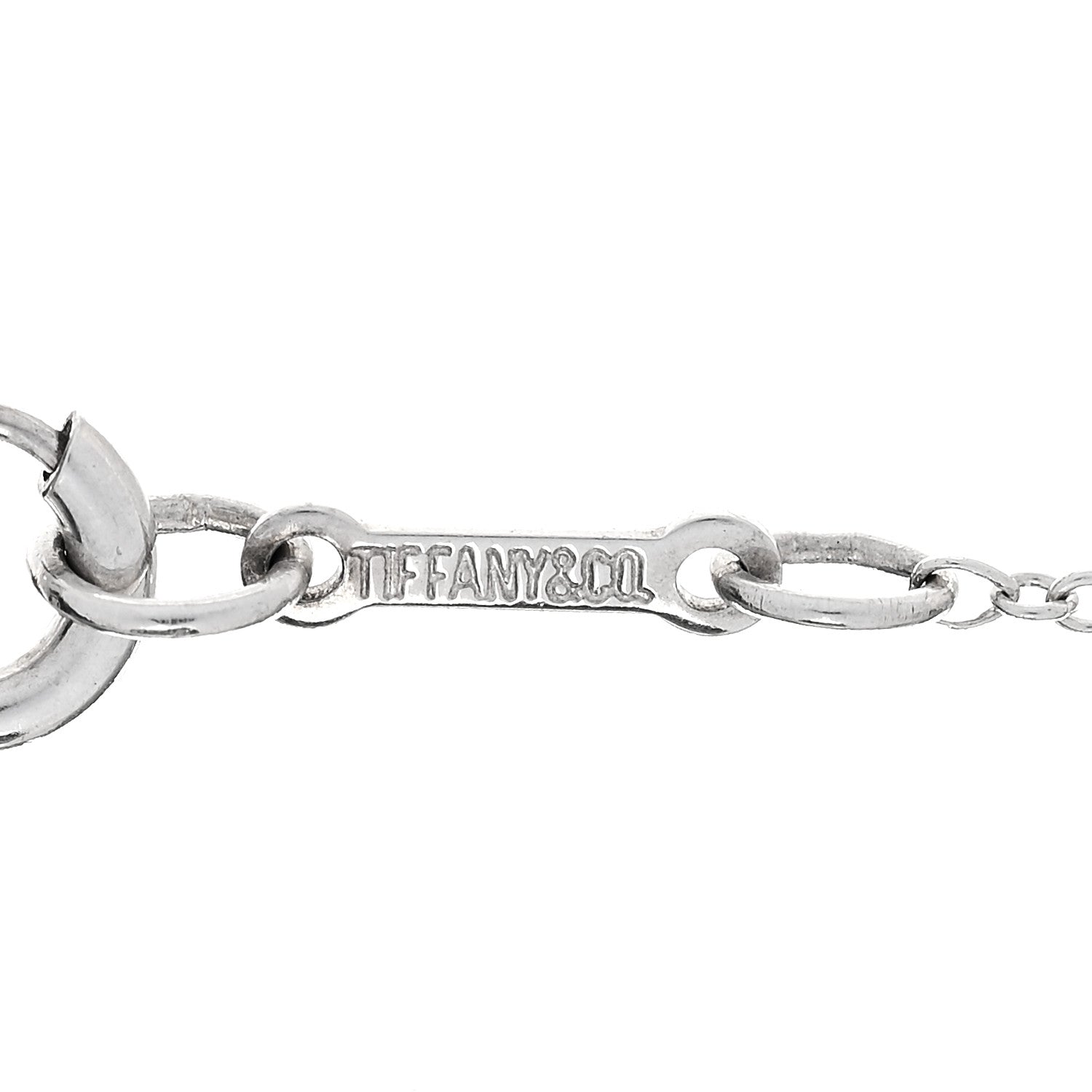 Tiffany Sterling Silver 11mm Elsa Peretti Bean Pendant Necklace 5 of 6