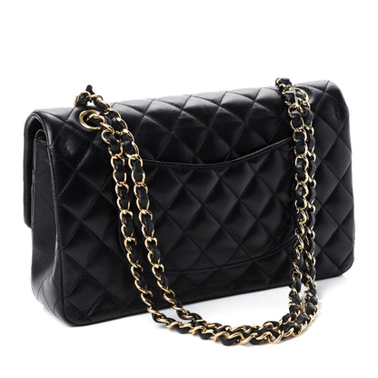 Chanel Lambskin Quilted Medium Double Flap Black 3 of 18