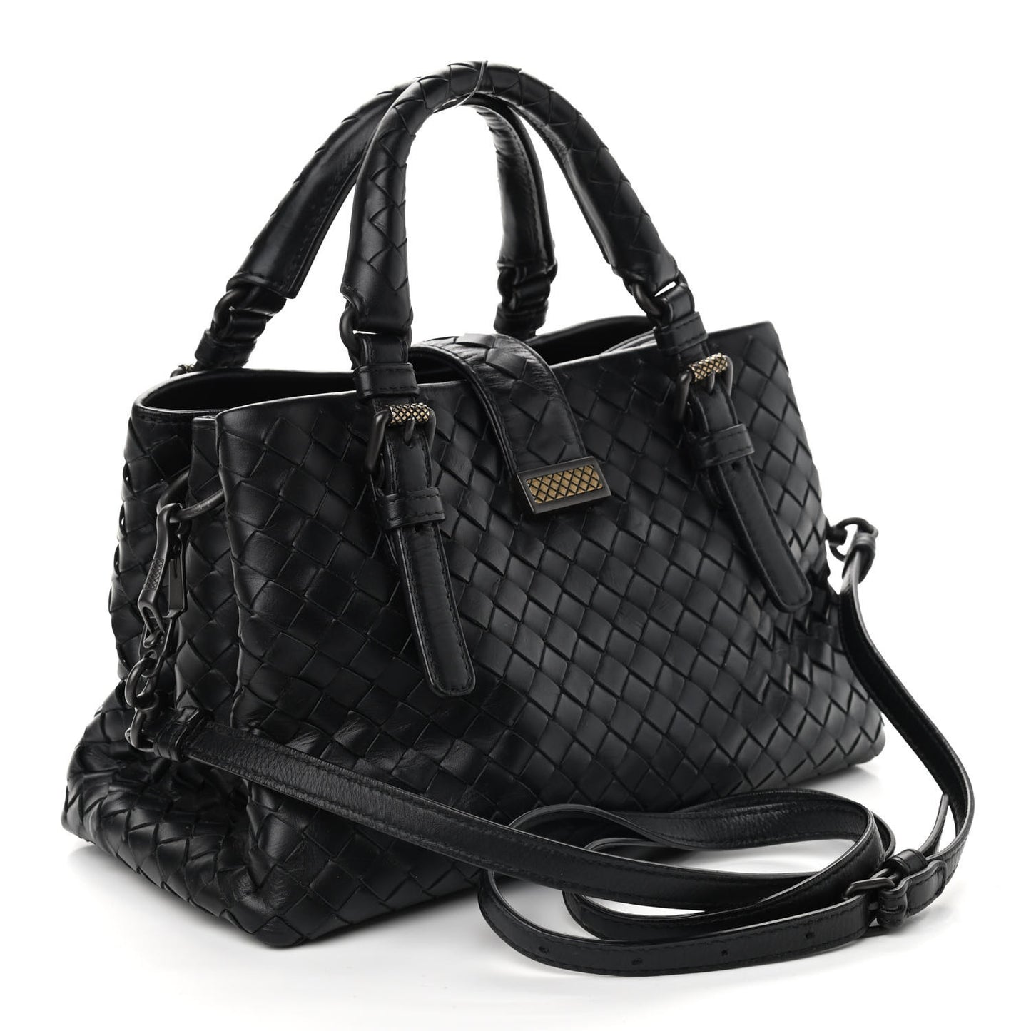 Calfskin Intrecciato Mini Roma Light Tourmaline