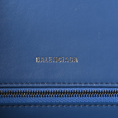 Balenciaga Denim BB Monogram Small Hourglass Top Handle Bag Blue 8 of 9
