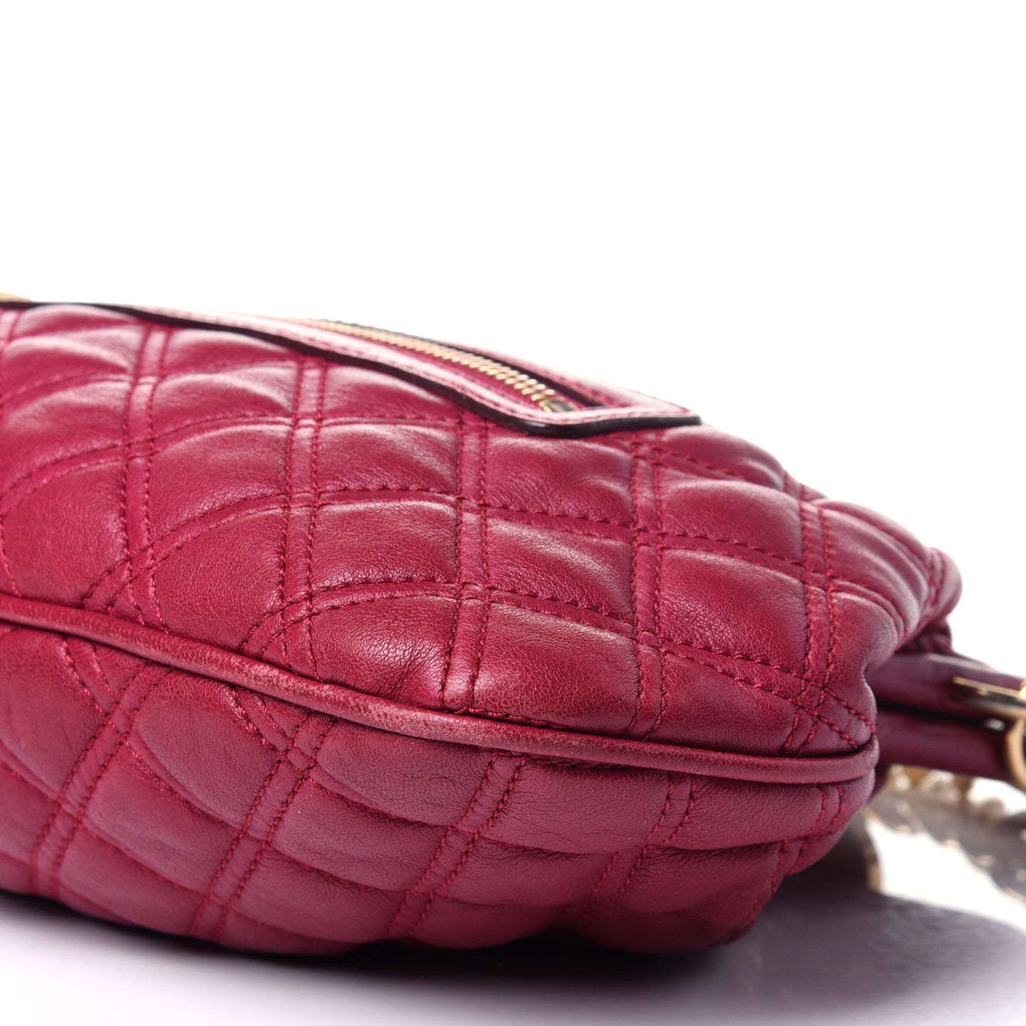 Calfskin Quilted Little Stam Pink