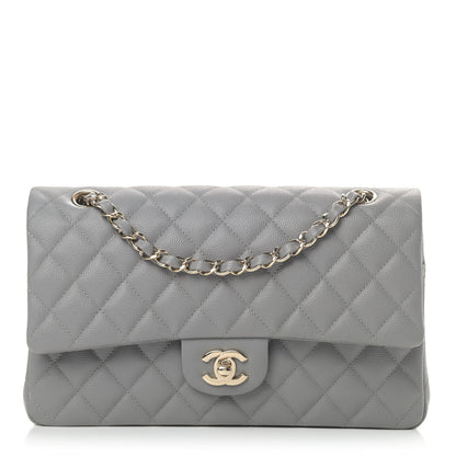 Chanel Caviar Quilted Medium Double Flap Grey 1 of 4
