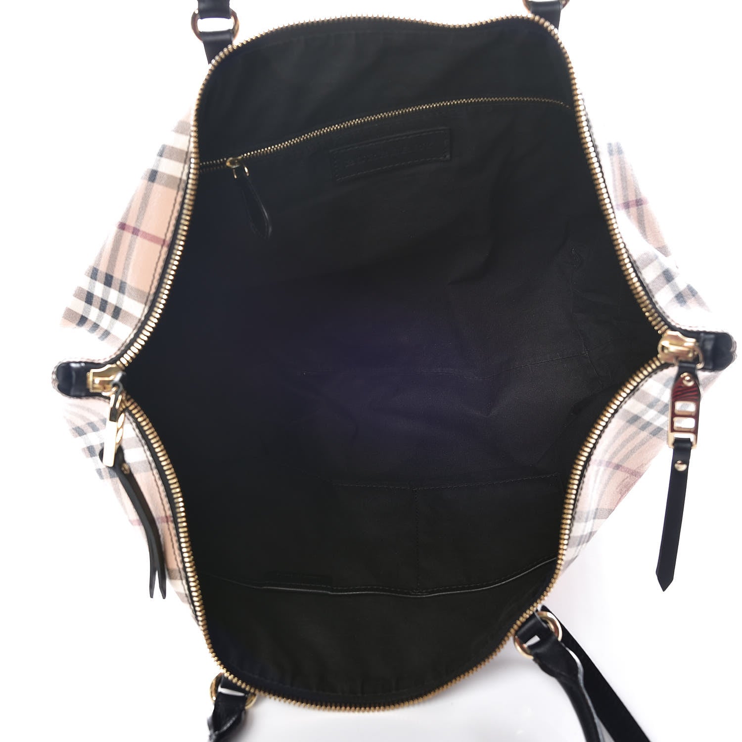 Burberry Haymarket Check Medium Salisbury Tote Black 7 of 19
