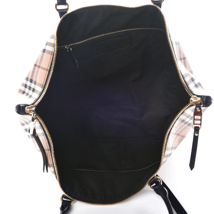 Burberry Haymarket Check Medium Salisbury Tote Black 7 of 19
