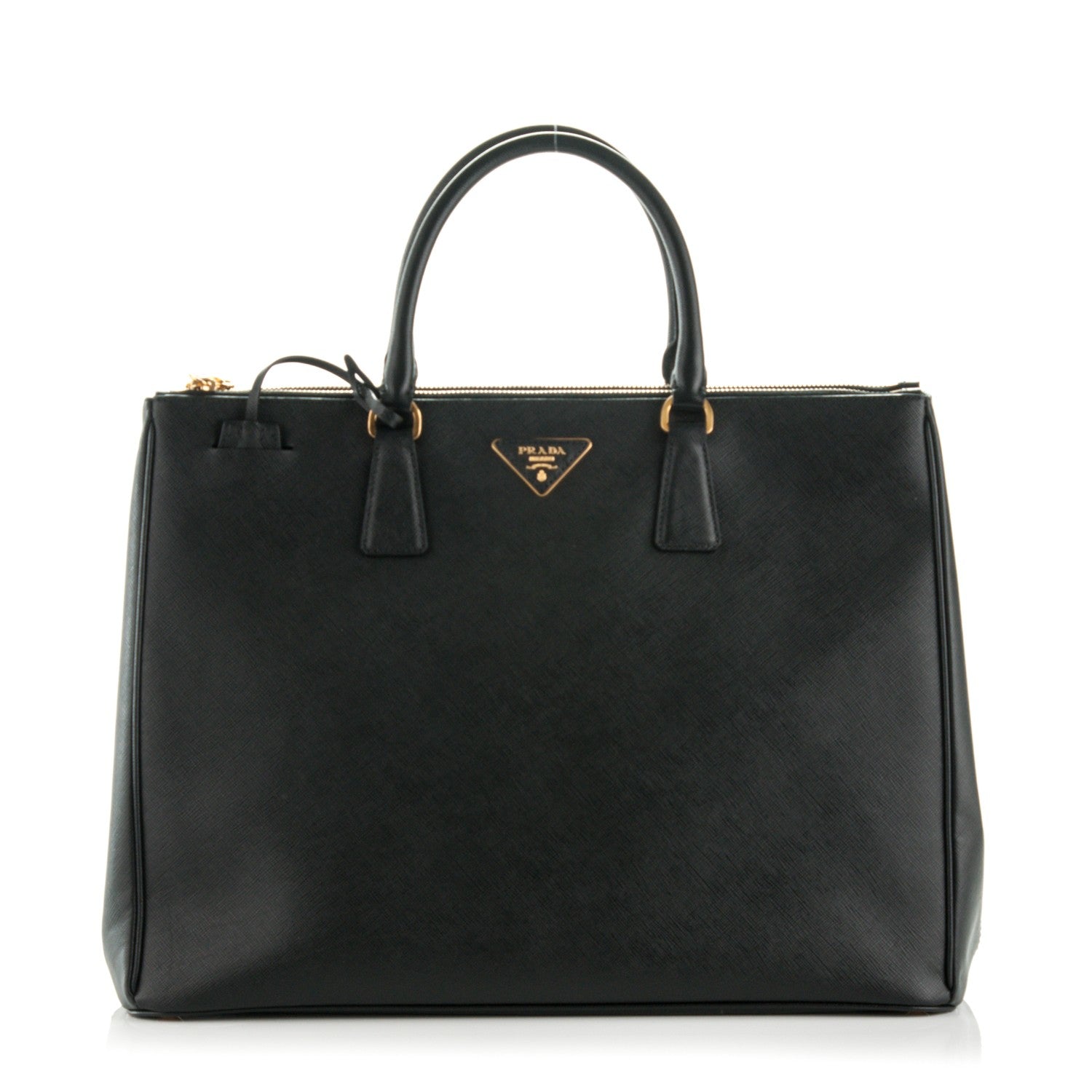 Prada Saffiano Lux Extra Large Galleria Double Zip Tote Black 1 of 8