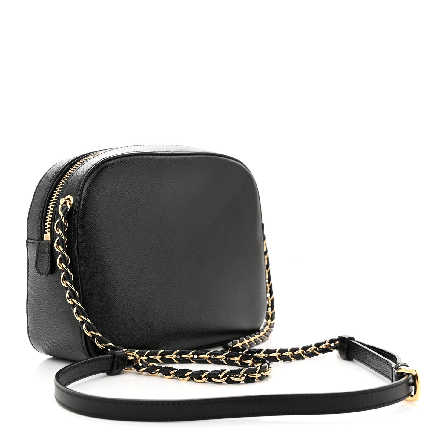 Salvatore Ferragamo Hammered Calfskin Lydia Bow Camera Bag Black 3 of 10