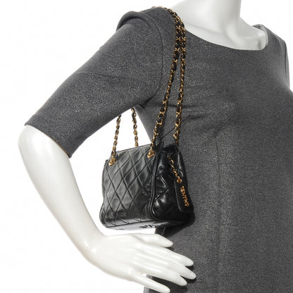 Chanel Lambskin Quilted Small Shoulder Bag Black 2 of 7