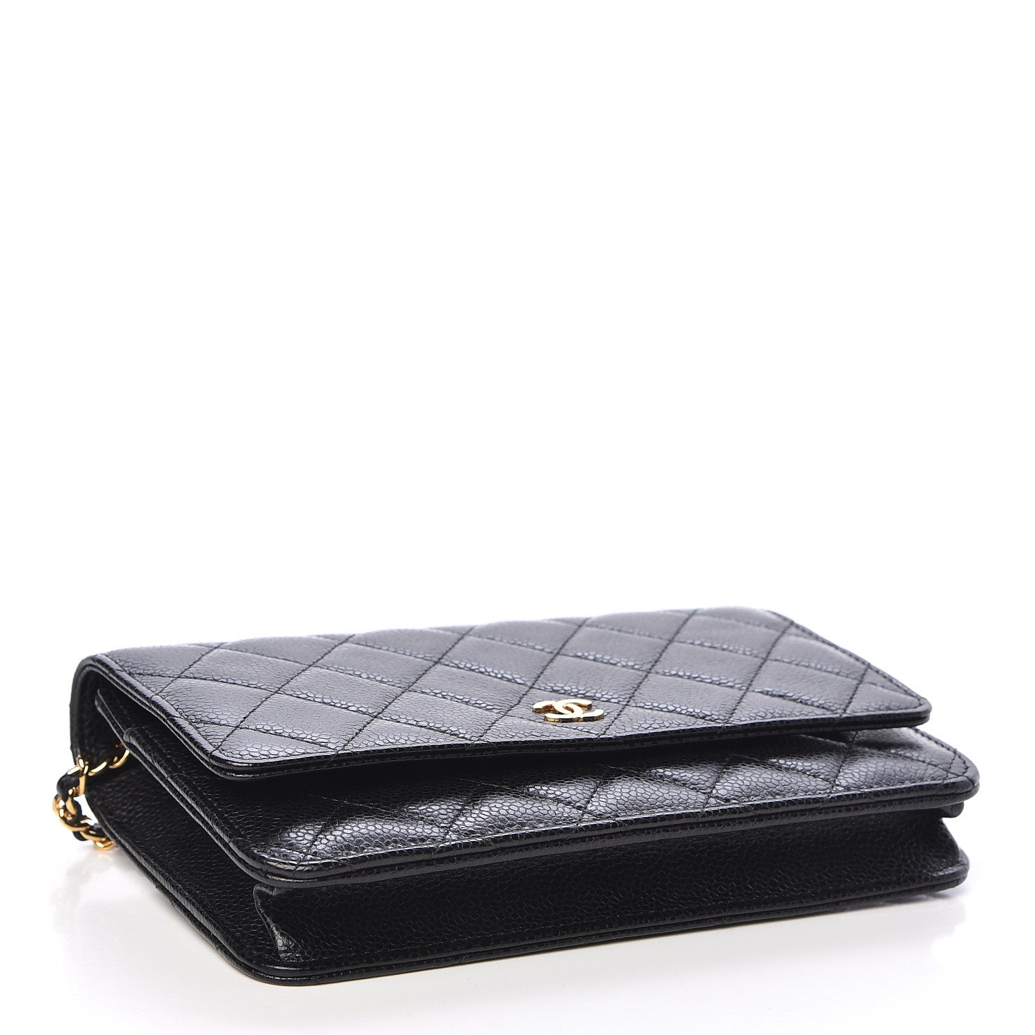 Chanel Caviar Quilted Wallet On Chain WOC Black 4 of 11