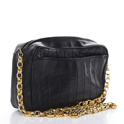Chanel Lambskin Vertical Quilted Tassel Camera Case Black 3 of 18