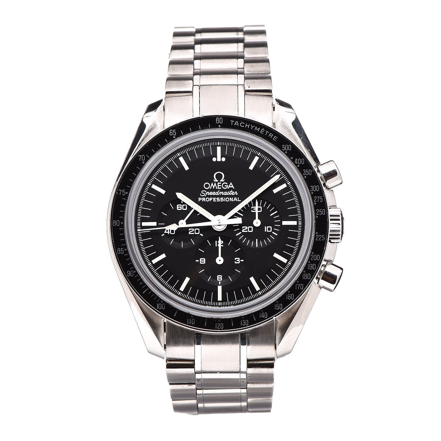 Omega Stainless Steel 42mm Speedmaster Moonwatch Professional Chronograph Manual Winding Watch Black 3573.50.00 1 of 8