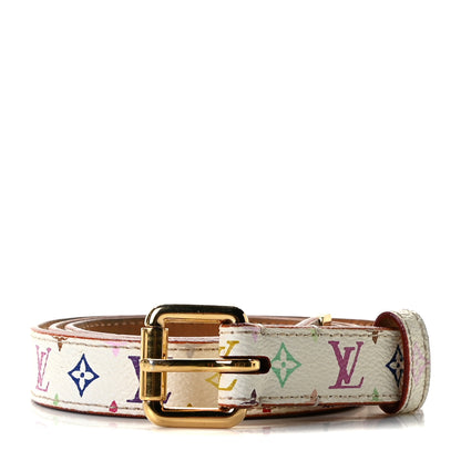 Louis Vuitton Monogram Multicolor Belt 80 32 White 1 of 7