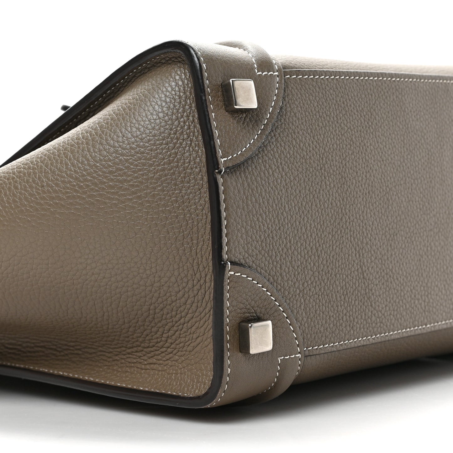 Drummed Calfskin Micro Luggage Souris