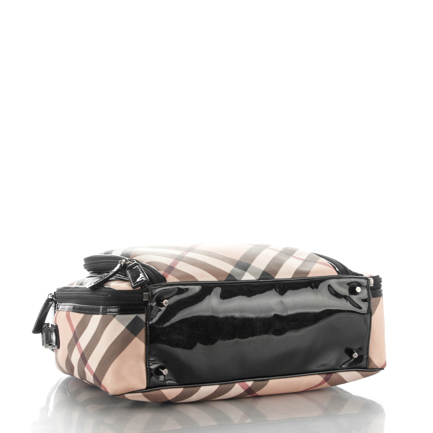 Burberry Supernova Check Diaper Bag Black 4 of 9