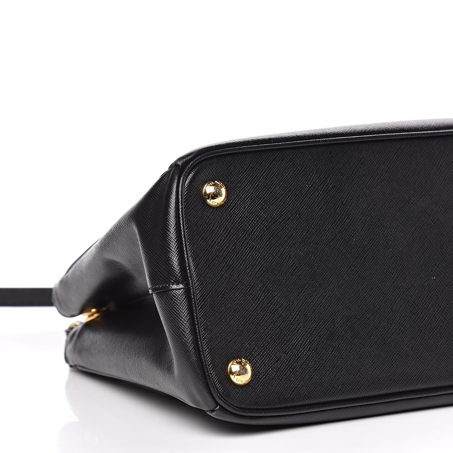 Saffiano Small Galleria Double Zip Tote Black