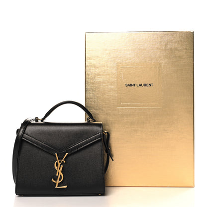 Saint Laurent Grain de Poudre Mini Classic Monogram Cassandra Top Handle Black 11 of 11