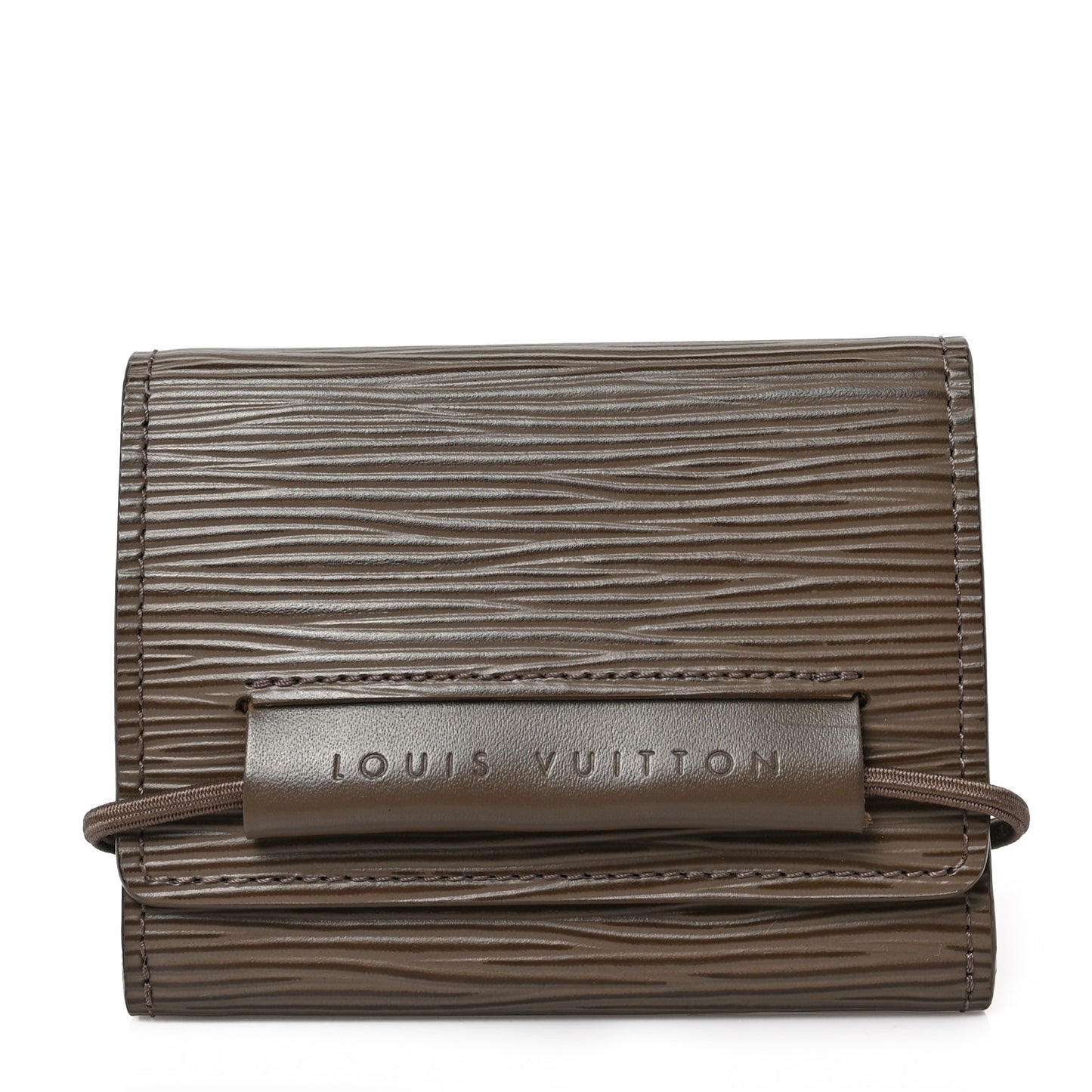 Epi Porte-Monnaie Elastique Wallet Pepper