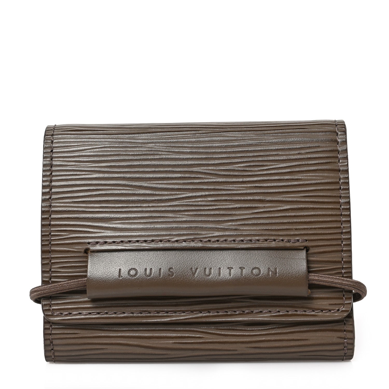 Louis Vuitton Epi Porte-Monnaie Elastique Wallet Pepper 1 of 6