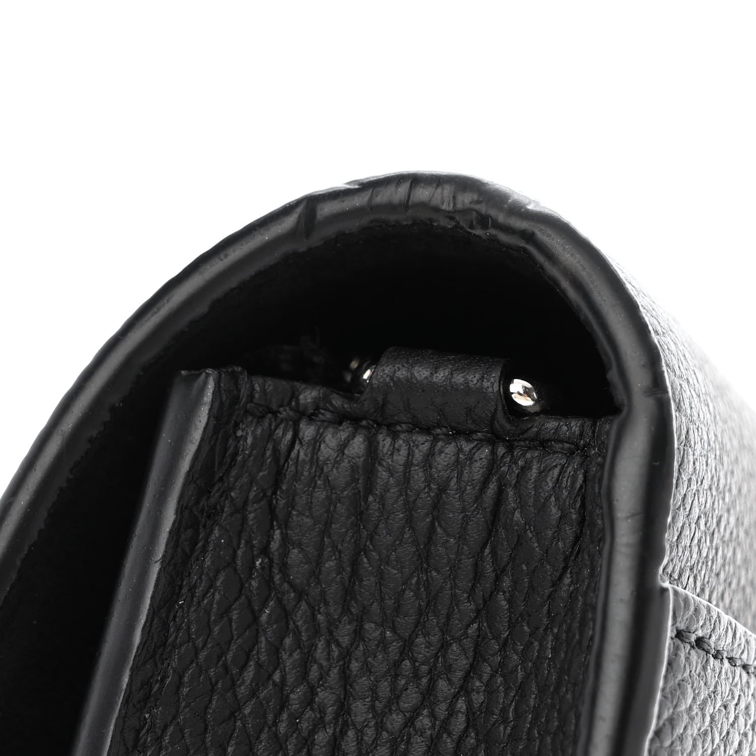 Louis Vuitton Soft Calfskin My Lockme Chain Pochette Black 8 of 13