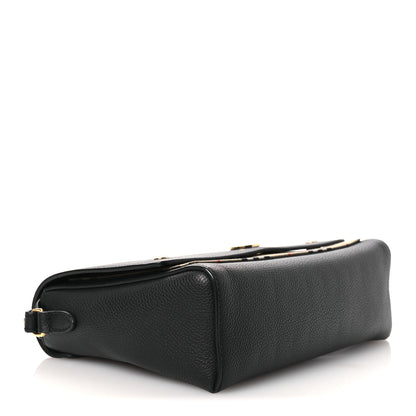 Burberry Grainy Calfskin Vintage Check Note Crossbody Bag Black 4 of 11