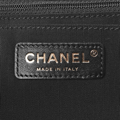 Chanel Calfskin Quilted Small XXL Travel Flap Bag Black 7 of 11