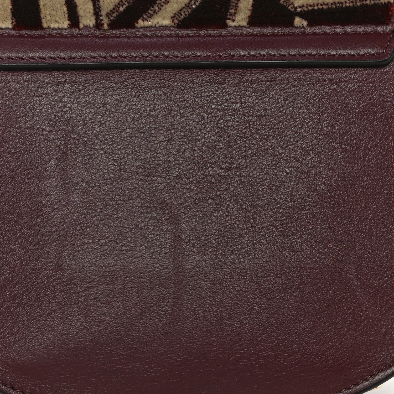 Chloe Velvet Calfskin Geometric Small Tess Bag Beige Brown 16 of 17