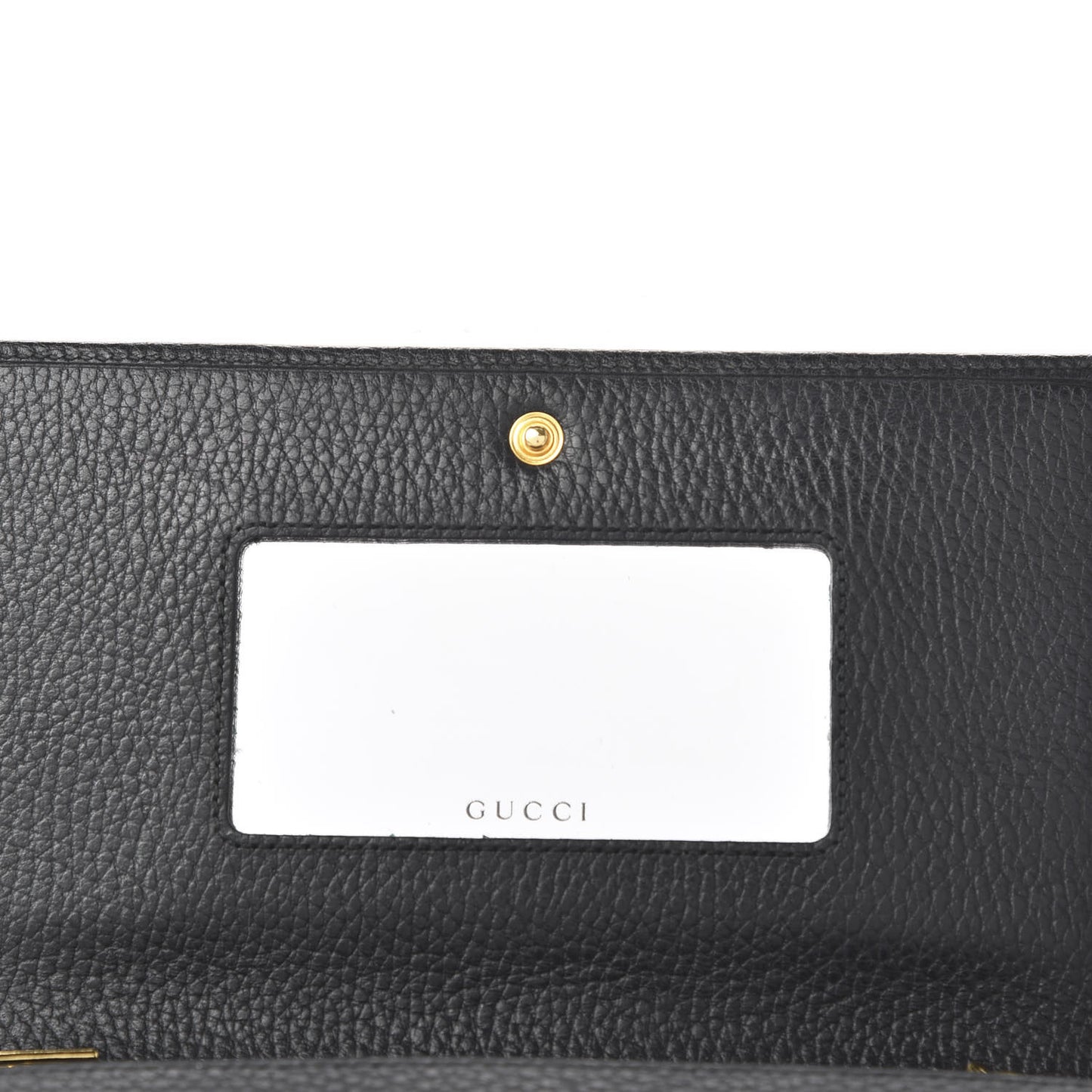 Calfskin Mini GG Marmont Chain Wallet Black