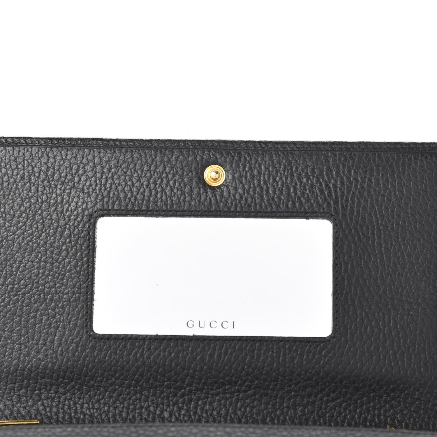 Gucci Calfskin Mini GG Marmont Chain Wallet Black 8 of 10