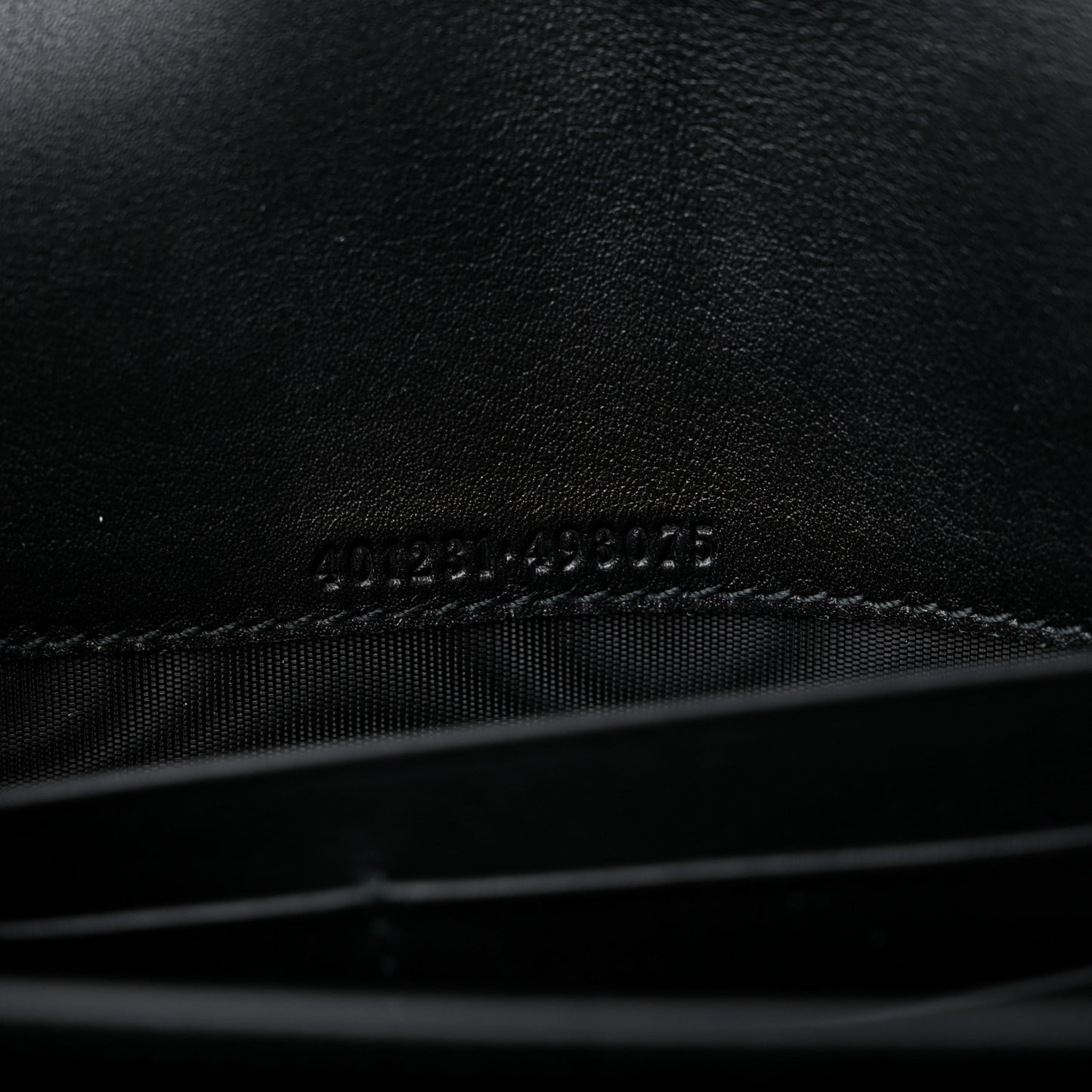Velvet GG Monogram Mini Dionysus Chain Wallet Black