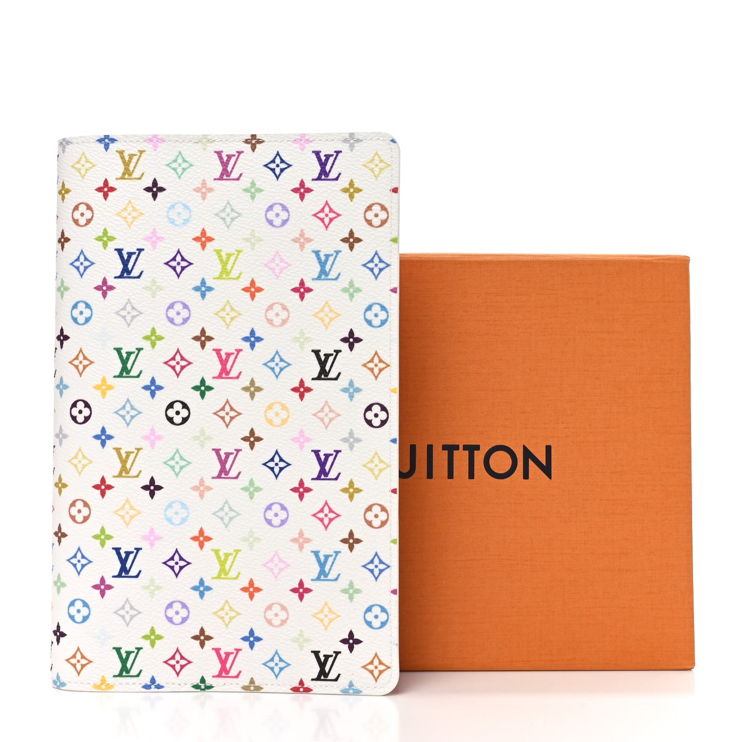 LV X TM Monogram Multicolor Emily Notebook Cover MM White