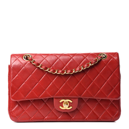 Chanel Lambskin Quilted Medium Double Flap Red 1 of 15