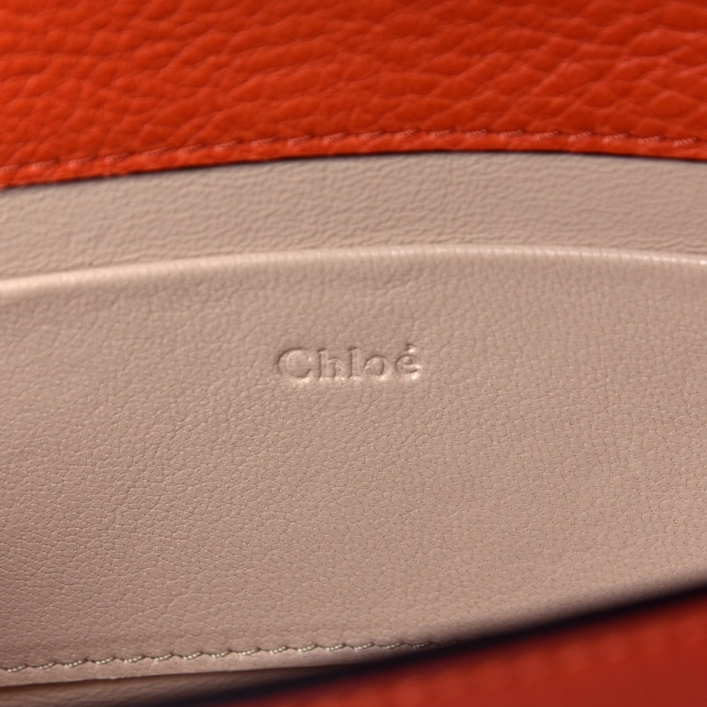 Calfskin Small Nile Bracelet Minaudiere Bag Sepia Red