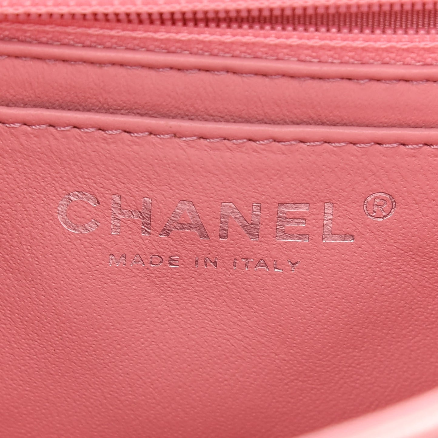 Lambskin Quilted Mini Square Flap Pink
