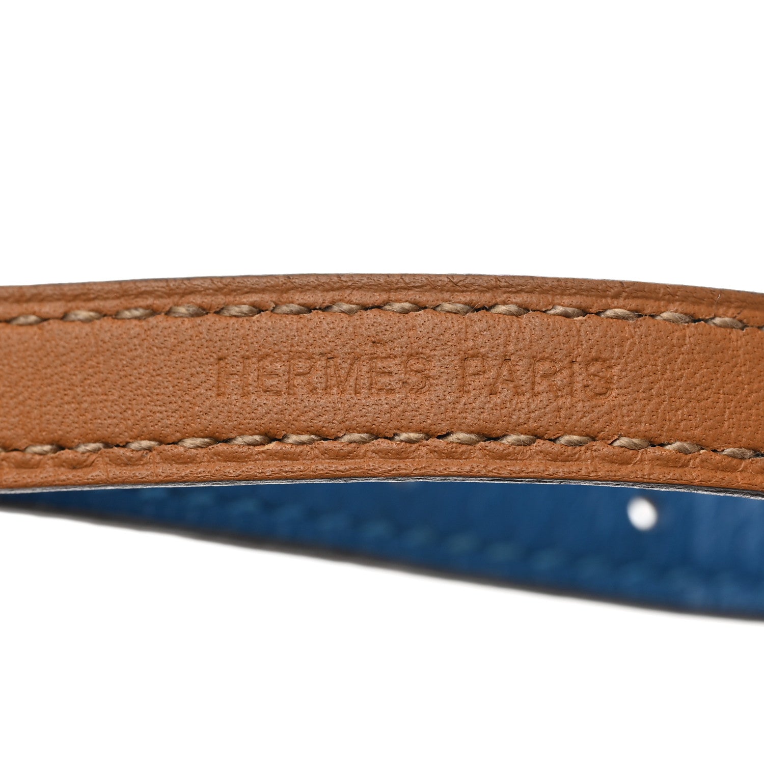 Hermes Swift Medor Infini Double Tour Bracelet S Bleu Izmir Gold 4 of 6