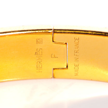 Hermes Enamel Narrow Clic Clac H Bracelet GM Black 4 of 5