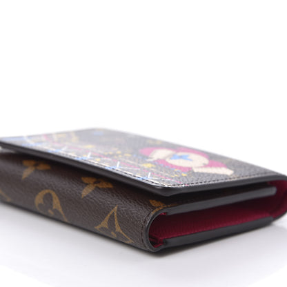 Louis Vuitton Monogram 2020 Christmas Animation Roller Coaster Victorine Wallet Pivoine 5 of 9