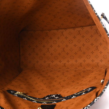 Louis Vuitton Monogram Giant Crafty Neverfull MM Creme Caramel 4 of 11