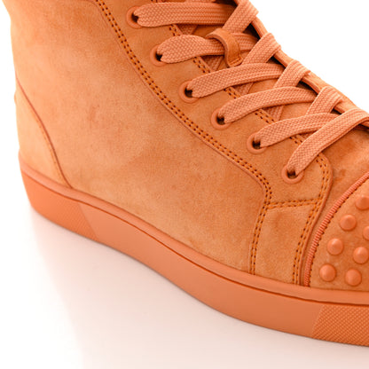 Christian Louboutin Veau Velours Mens Louis Orlato Flat Spikes Sneakers 41.5 Melon May 8 of 10