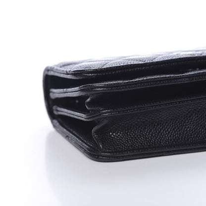 Chanel Caviar Quilted Mini Wallet On Chain WOC Black 5 of 10