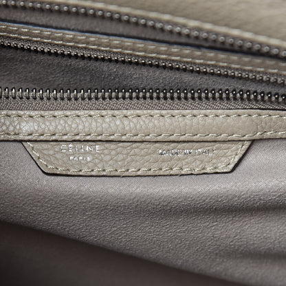 Celine Drummed Calfskin Mini Luggage Dune 6 of 10