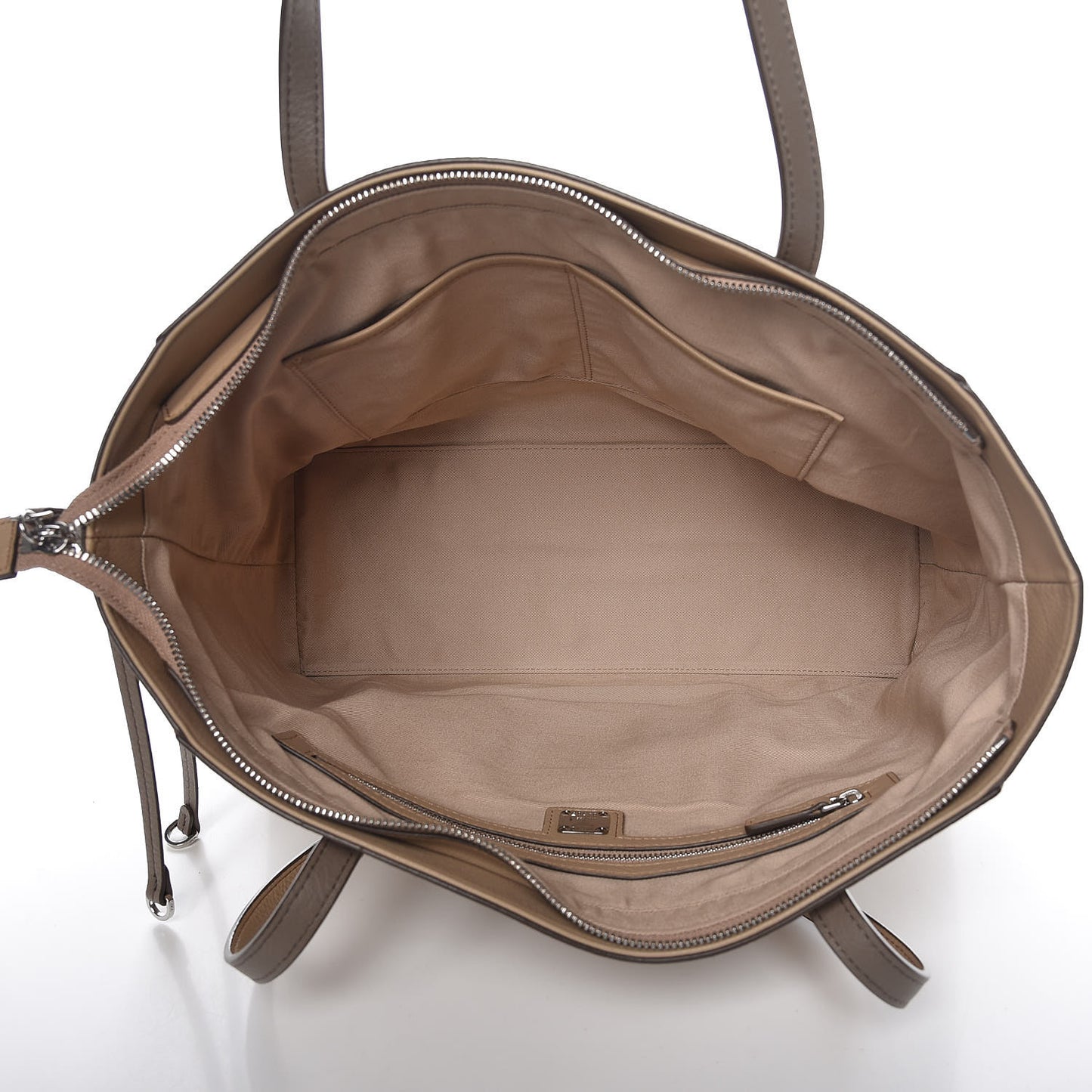 Calfskin Ottomar Monogram Medium Klara Top Zip Tote New Beige
