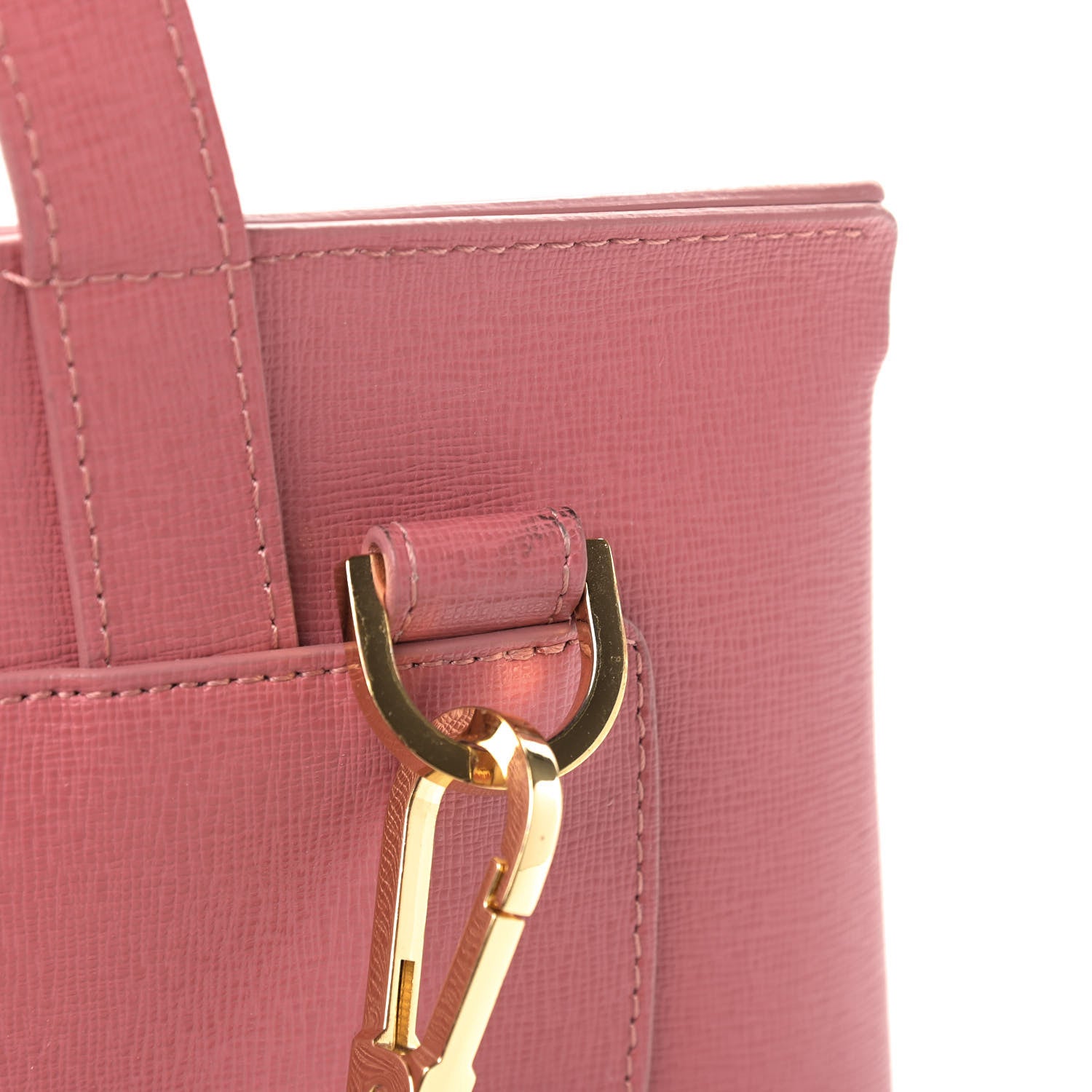 Mansur Gavriel Saffiano Mini Lady Bag Pink 10 of 12