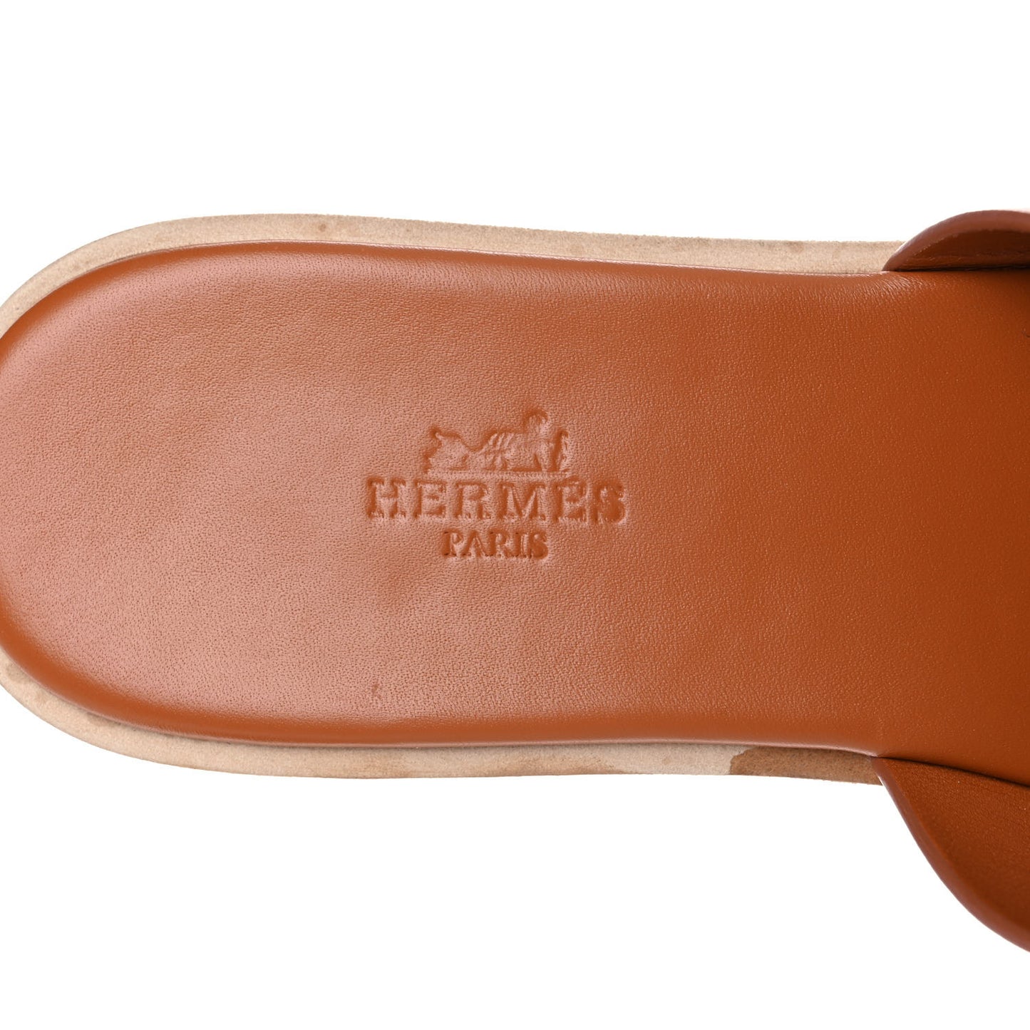 Calfskin Cork Eze 30 Sandals 39 Marron Glaise