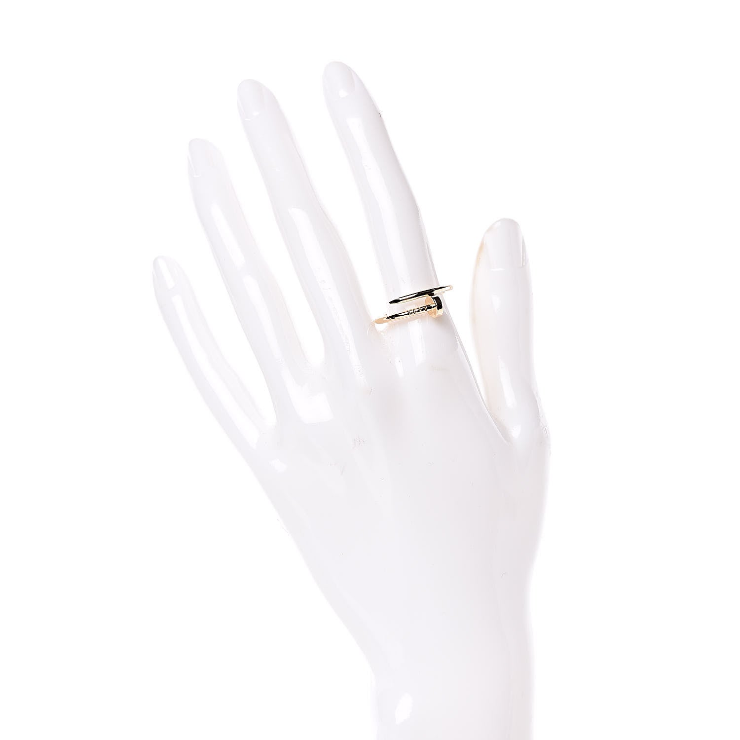 Cartier 18K Yellow Gold Small Juste Un Clou Ring 56 7.5 2 of 4