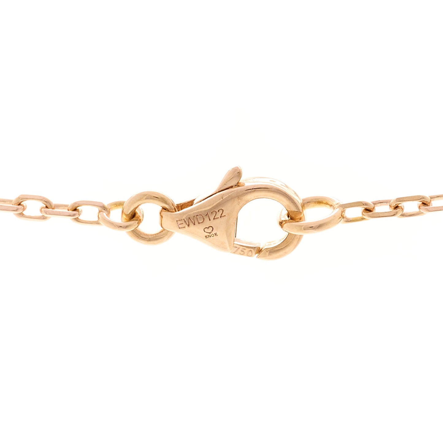 18K Pink White Yellow Gold Diamond Trinity Pendant Necklace