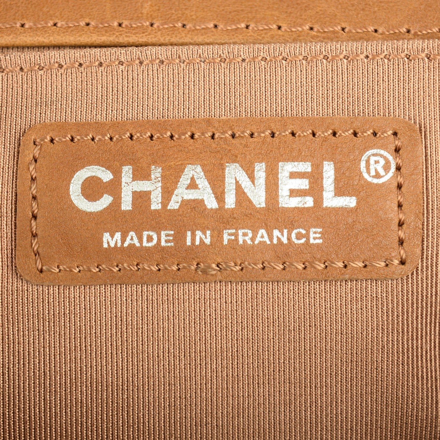 Chanel Calfskin Quilted Embellished Metal Medium Boy Flap Beige 5 of 7