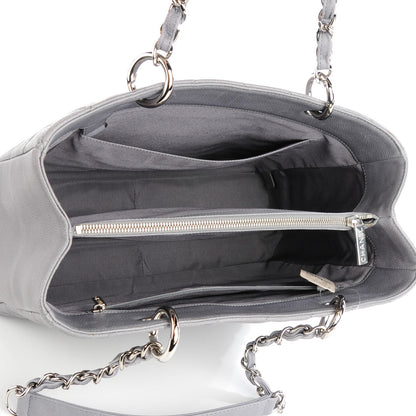 Chanel Caviar Quilted Grand Shopping Tote GST Light Grey 5 of 7