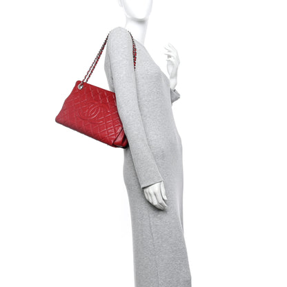Chanel Caviar Quilted Timeless CC Shopping Tote Red 2 of 12