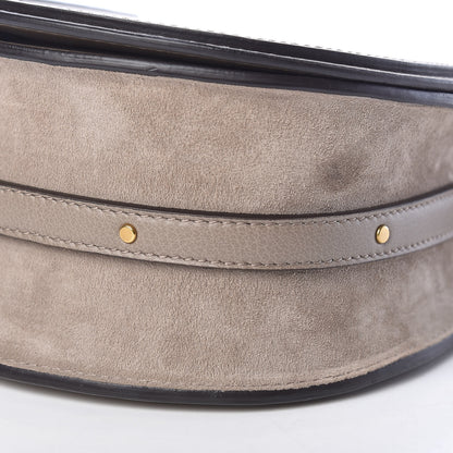 Chloe Calfskin Suede Medium Nile Bracelet Bag Motty Grey 9 of 9