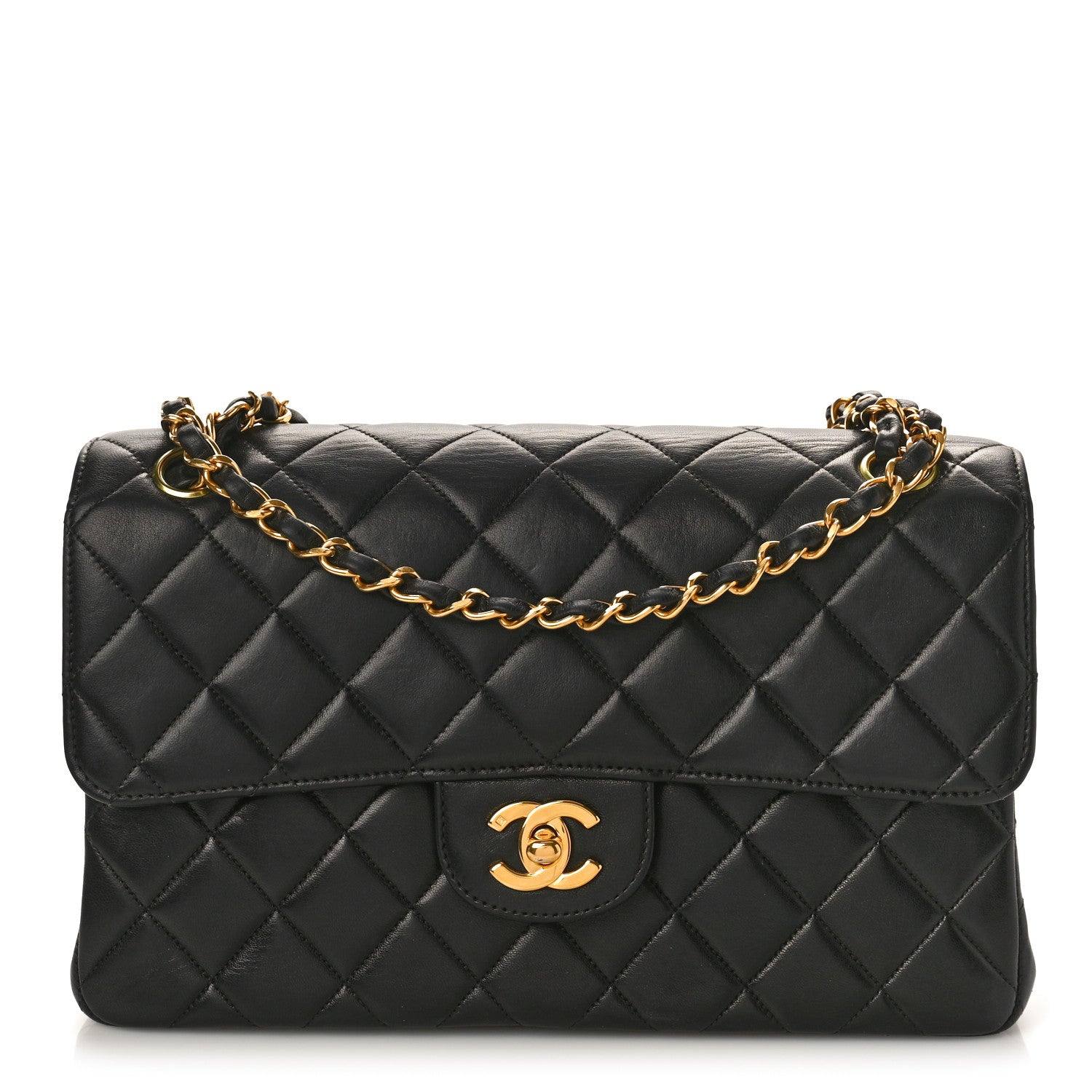 Chanel Lambskin Quilted Medium Double Sided Flap Black 1 of 10
