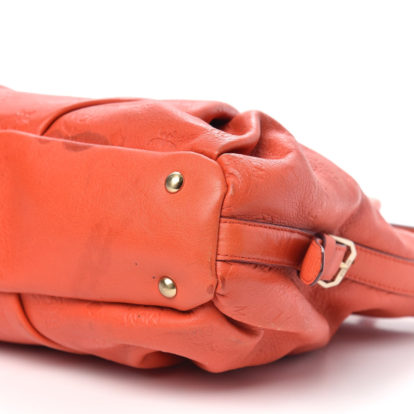 Calfskin Ottomar Monogram Tote Orange